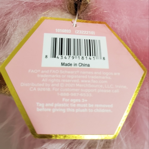 NWT F.A.O Schwarz Sparklers Pink Hedgehog - Picture 6 of 7